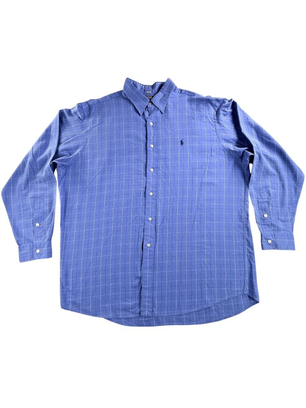 Vintage Polo Ralph Lauren Shirt Mens XL Check Long Sleeve Button Lowell Sport